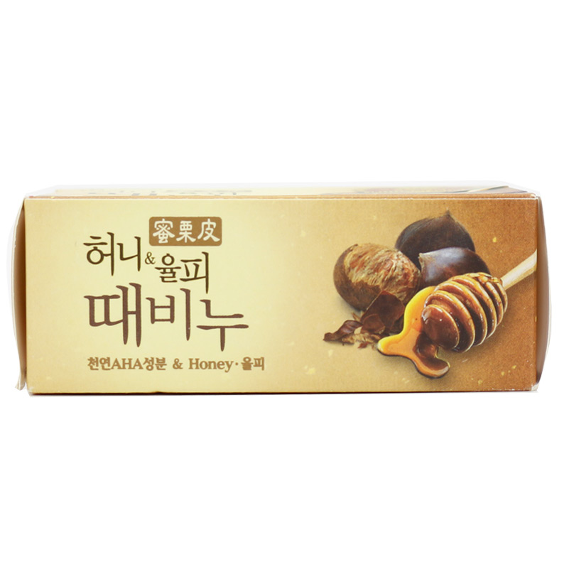 Xà Bông Tắm Mukungwa Honey &amp; Chestnut Scrub Soap Tinh Chất Mật Ong Và Hạt Dẻ 100g